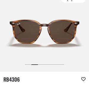 Ray-ban mens or women’s sunglasses style RB4306 in dark brown